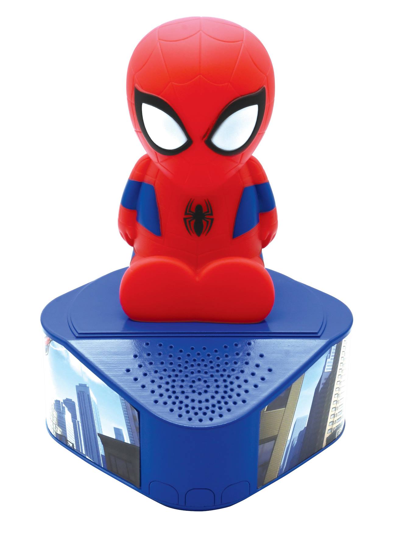 Enceinte Bluetooth Avec Figurine Lumineuse De Spiderman Bleu Enceinte Bluetooth Avec Figurine Lumineuse De Spiderman Bleu
