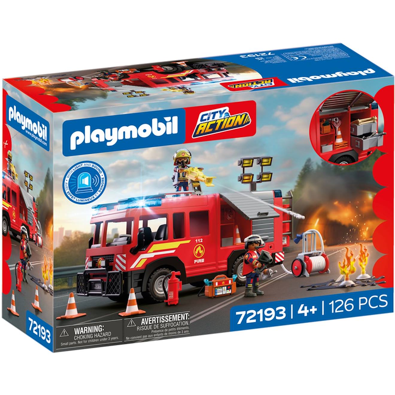 Playmobil 72193 - Camion Sauvetage Des Pompiers Multicolore