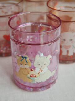 Puériculture-Repas-Lot 4 verres à paillettes