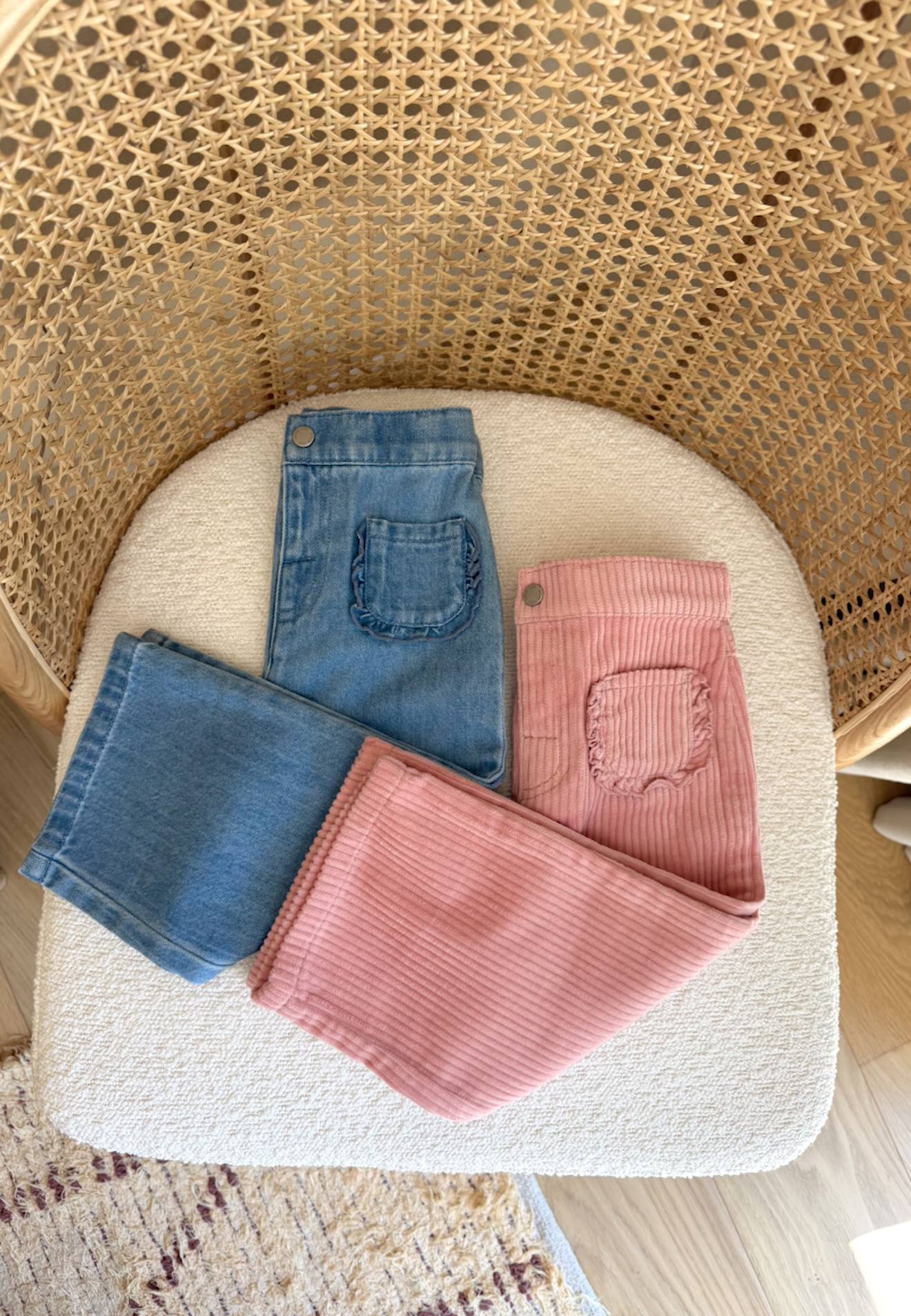 Lot De 2 Pantalons Enfant Cléo Bleu