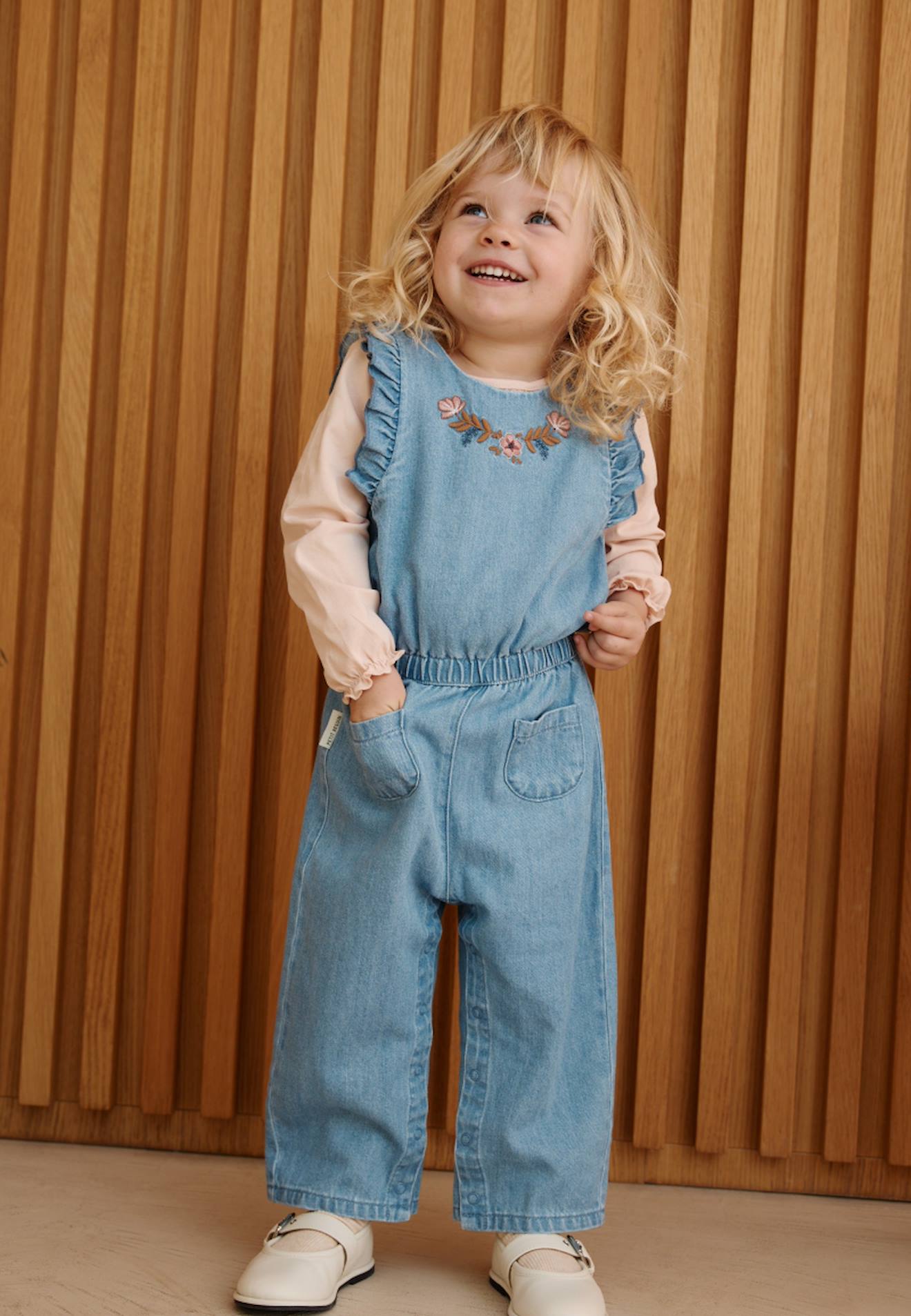 Salopette Bébé En Jean Cléo Bleu