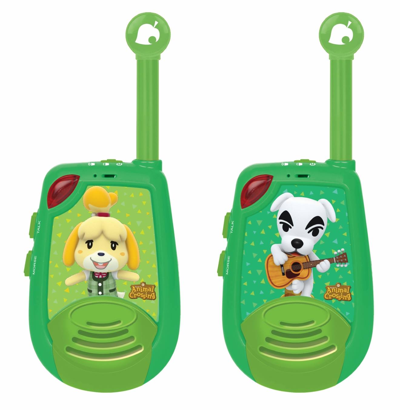 Talkie-walkies Animal Crossing Portée 2km Fonction Morse Vert