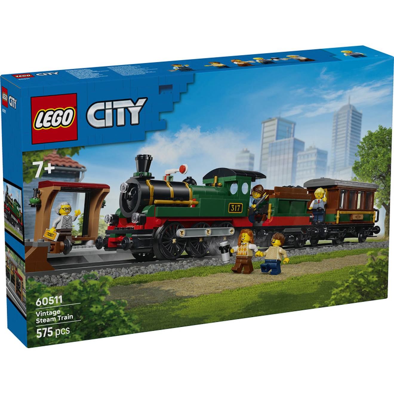 Lego 60511 - Le Train À Vapeur Rétro City Multicolore