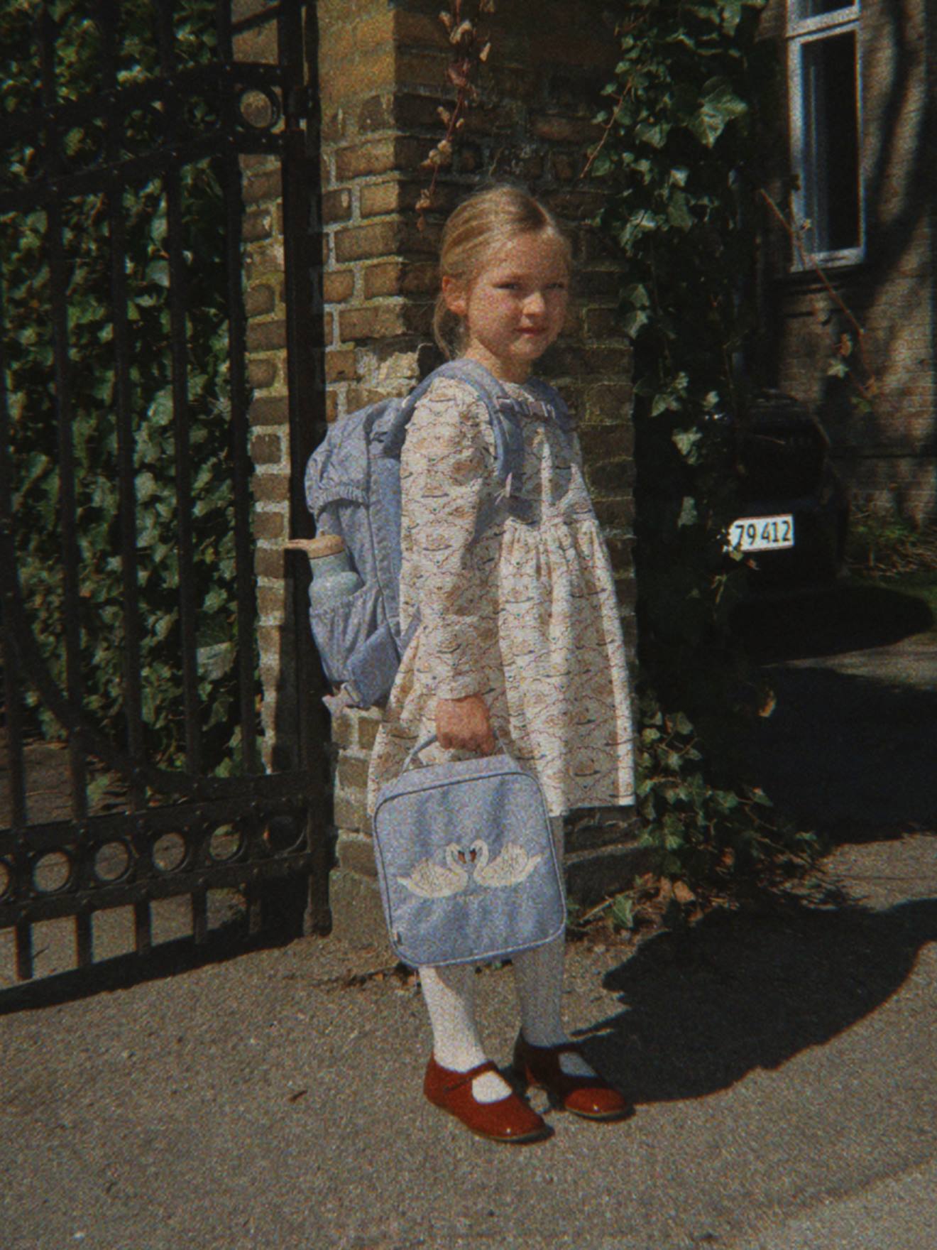 Pochette de crayons bleu
