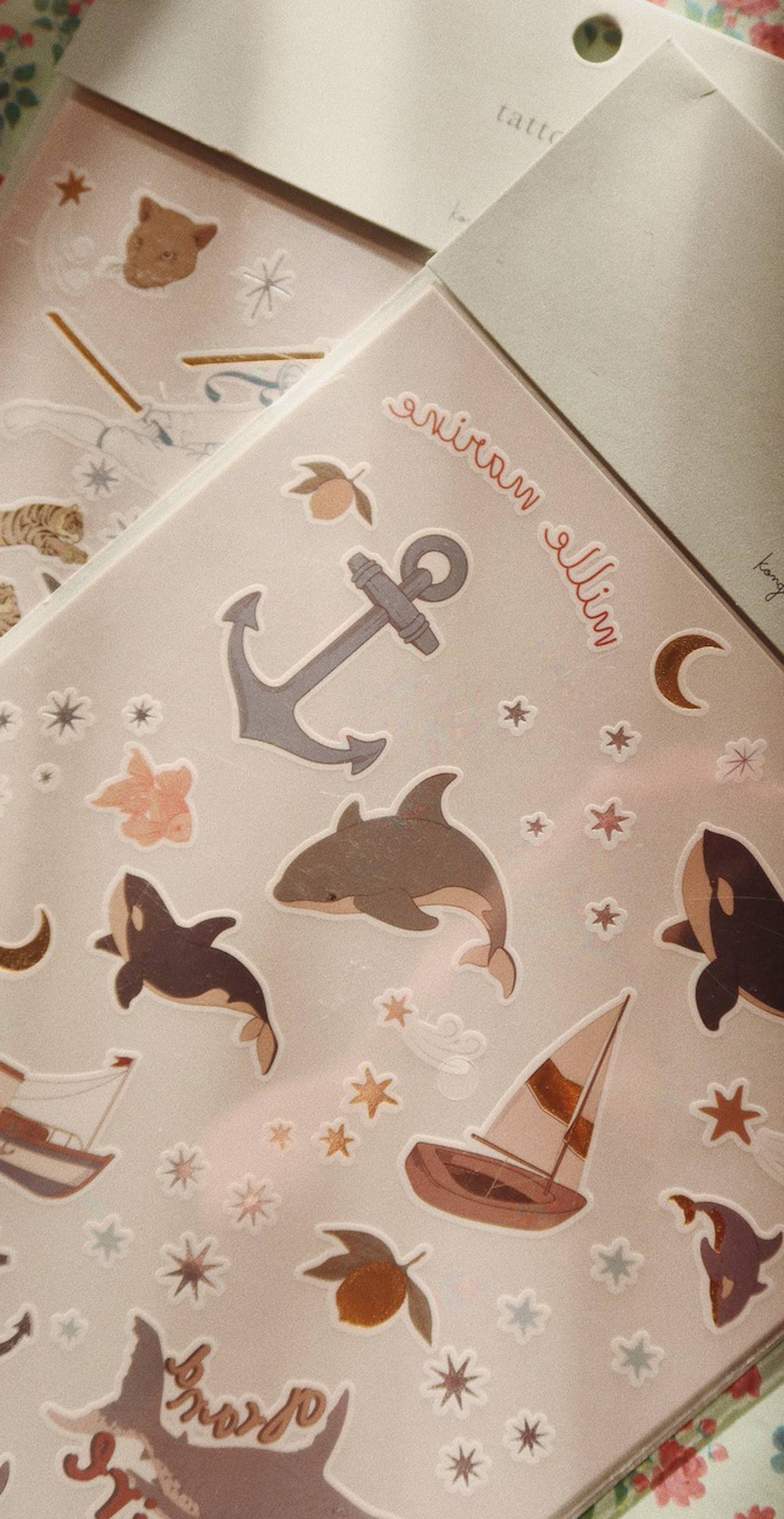Pochettes de tattoos multicolore