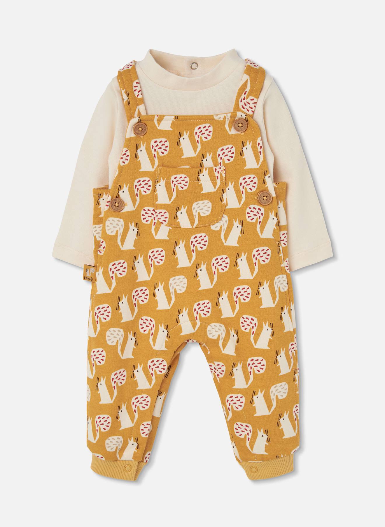 Ensemble Bébé Garçon Maille Imprimé Écureuils Multicolore