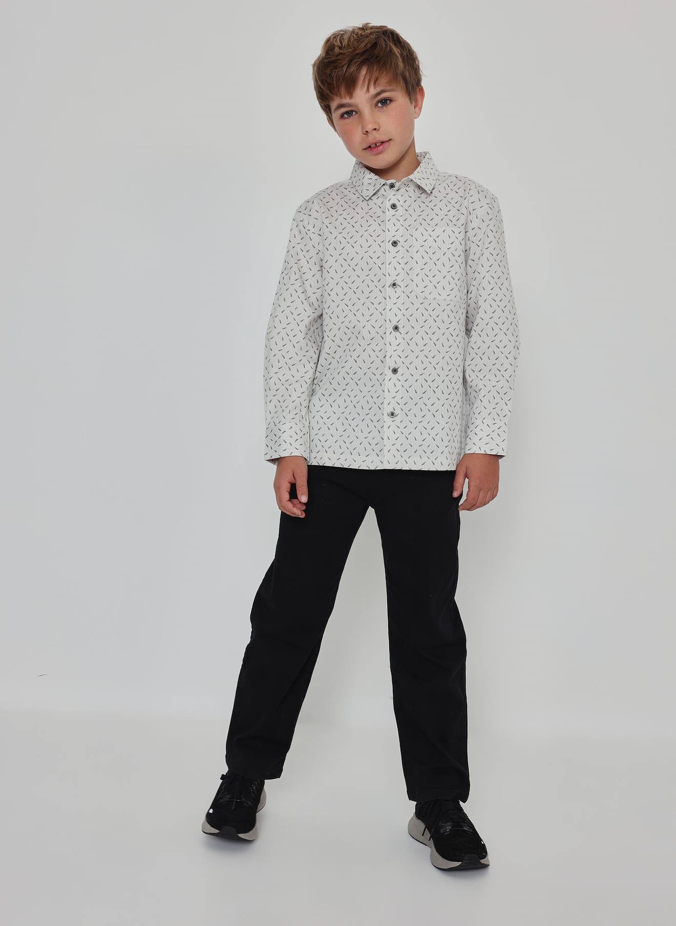 Pantalon Garçon Élastique Noir