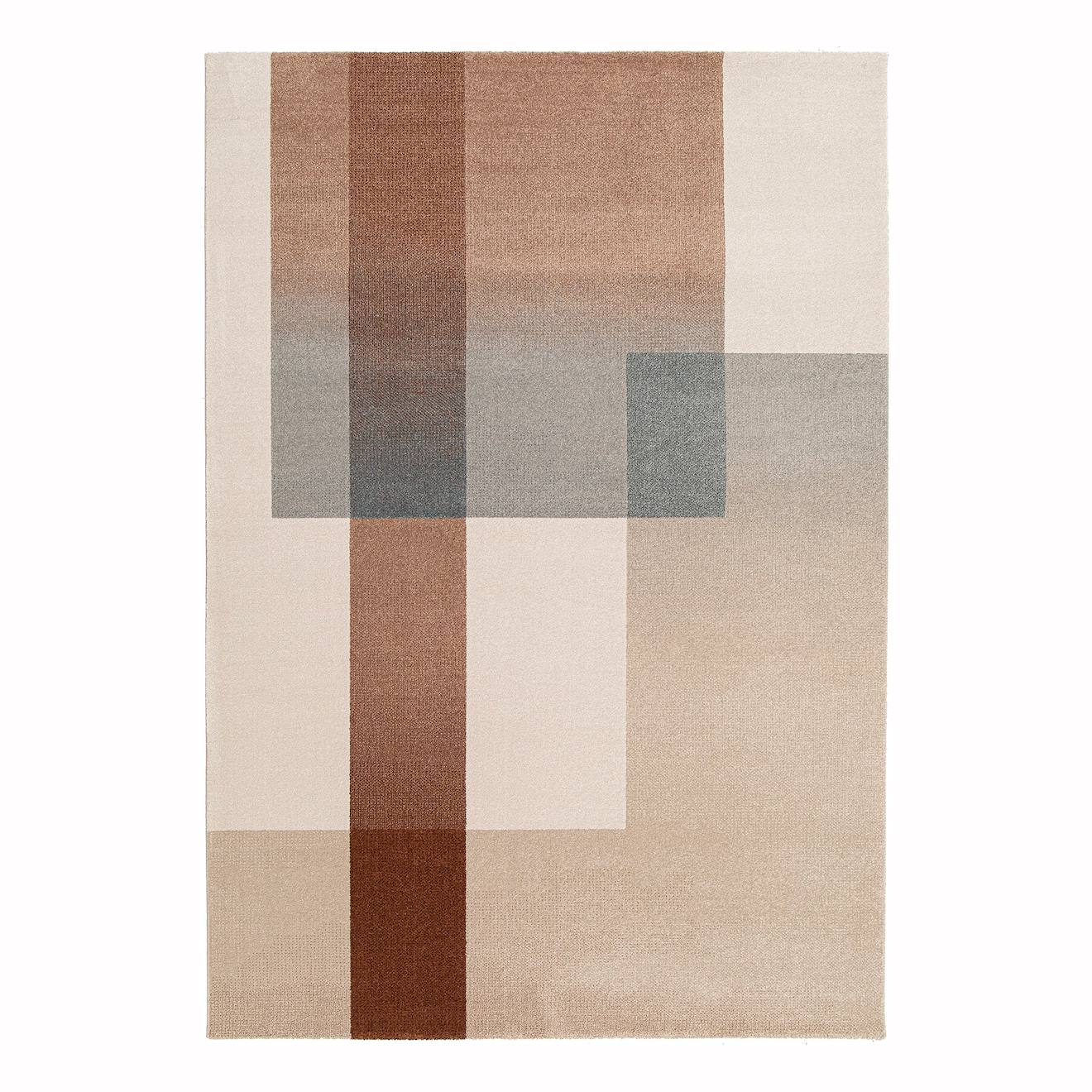 Tapis Design En Fibres Recyclées Harris Brun Naturel