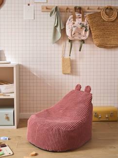 -Pouf enfant en velours côtelé Ourson