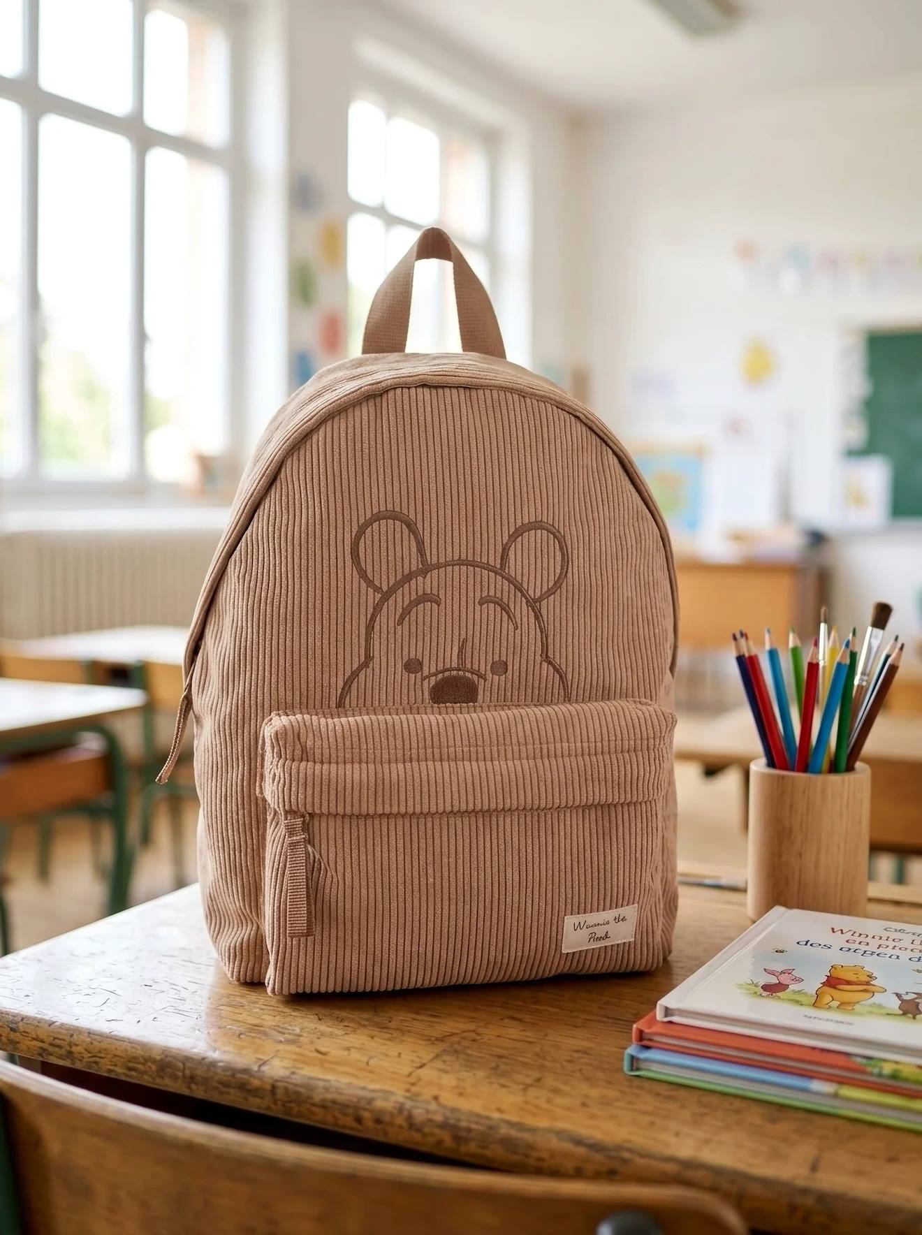 Sac À Dos Maternelle Winnie L'ourson Marron