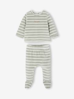 -Lot de 2 pyjamas naissance manches longues