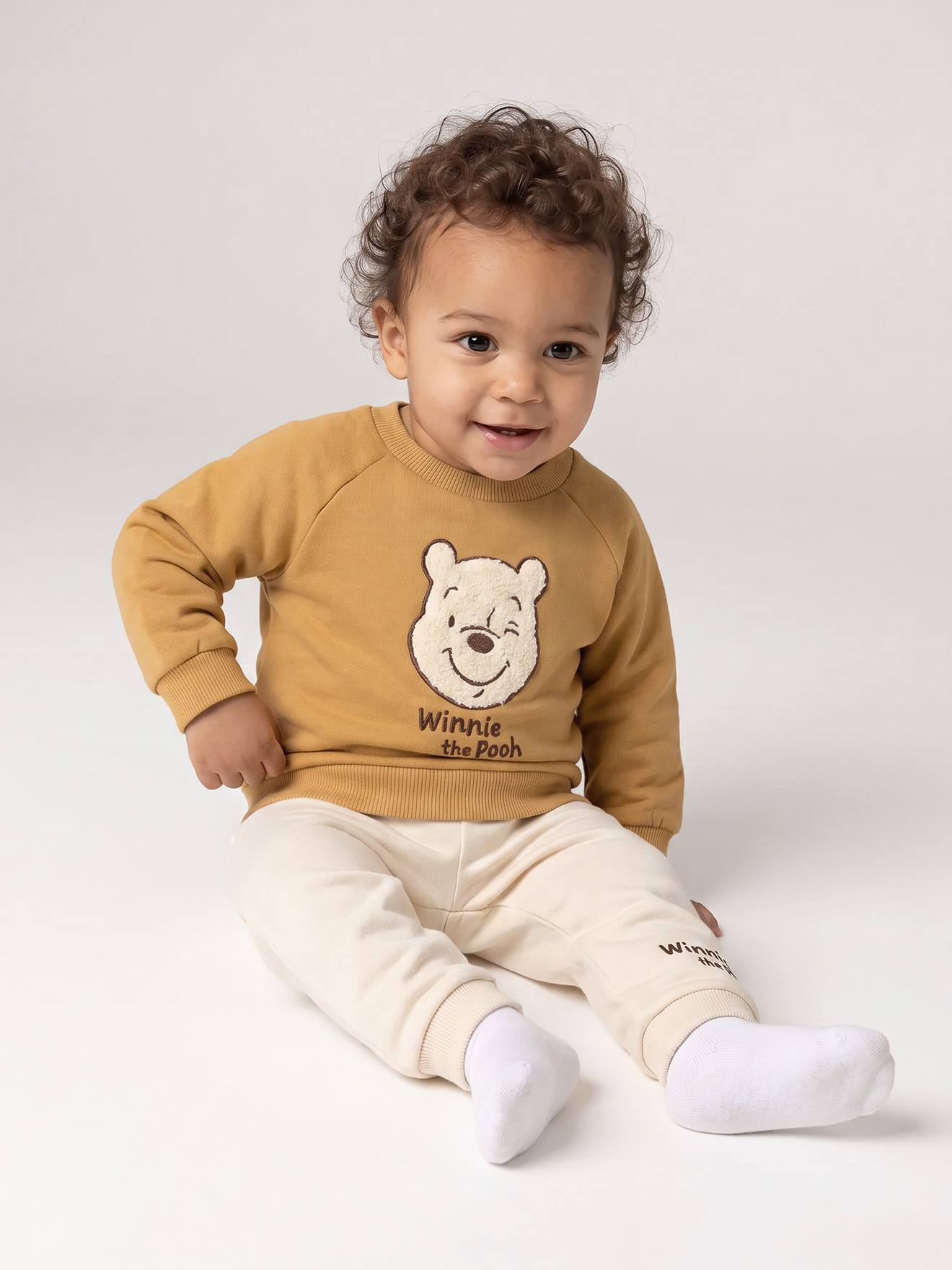 Ensemble bébé garçon Winnie l'Ourson curry