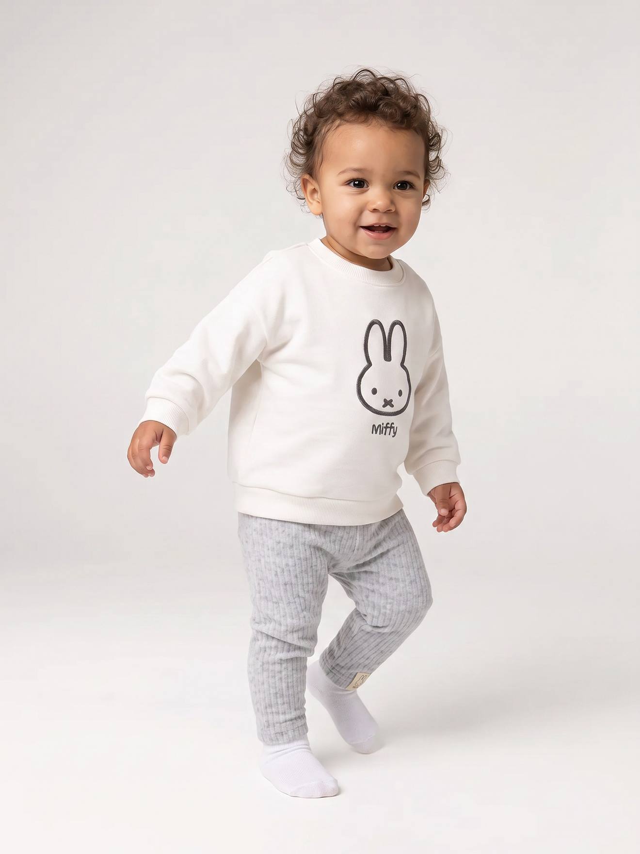 Ensemble bébé Miffy gris chiné (Miffy) - Couverture