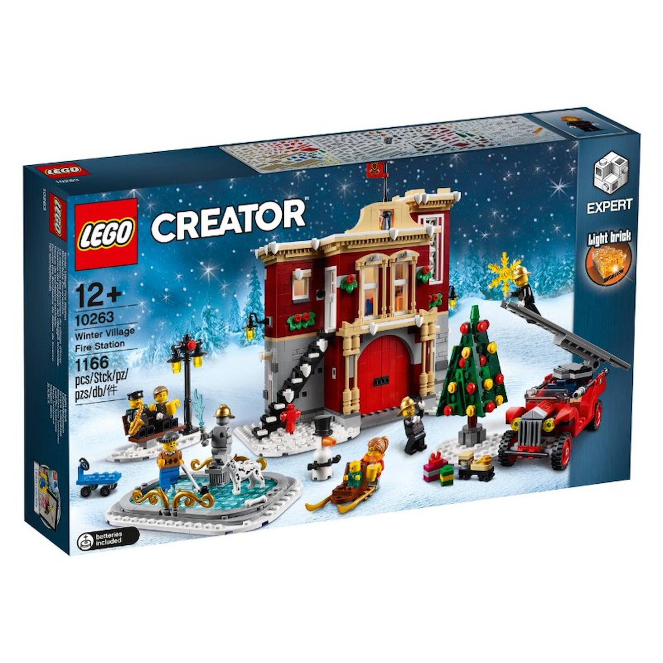 Lego Creator 10263 La Caserne Des Pompiers Du Village D’hiver Multicolore