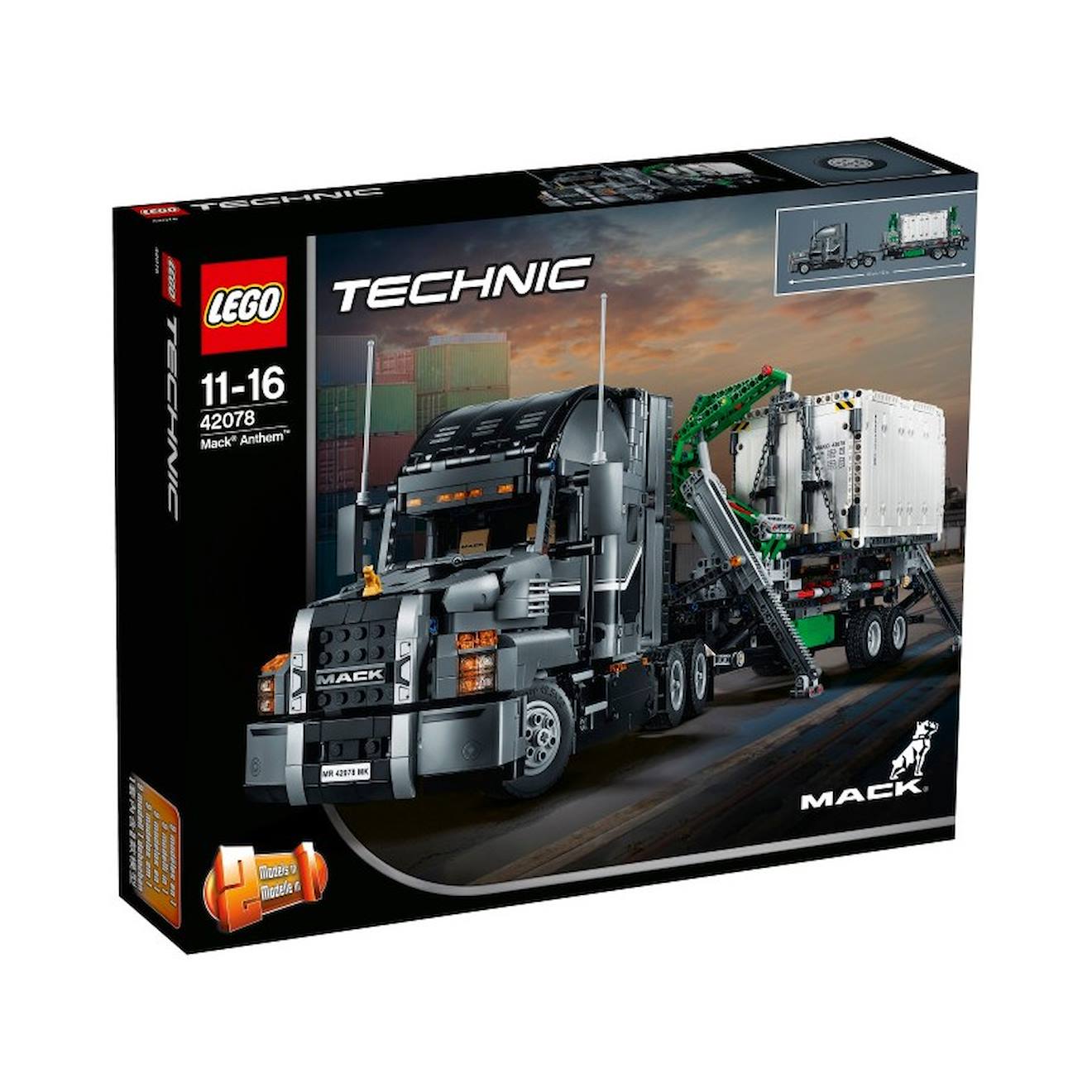 Lego Technic 42078 Mack Anthem Multicolore Lego Technic 42078 Mack Anthem Multicolore