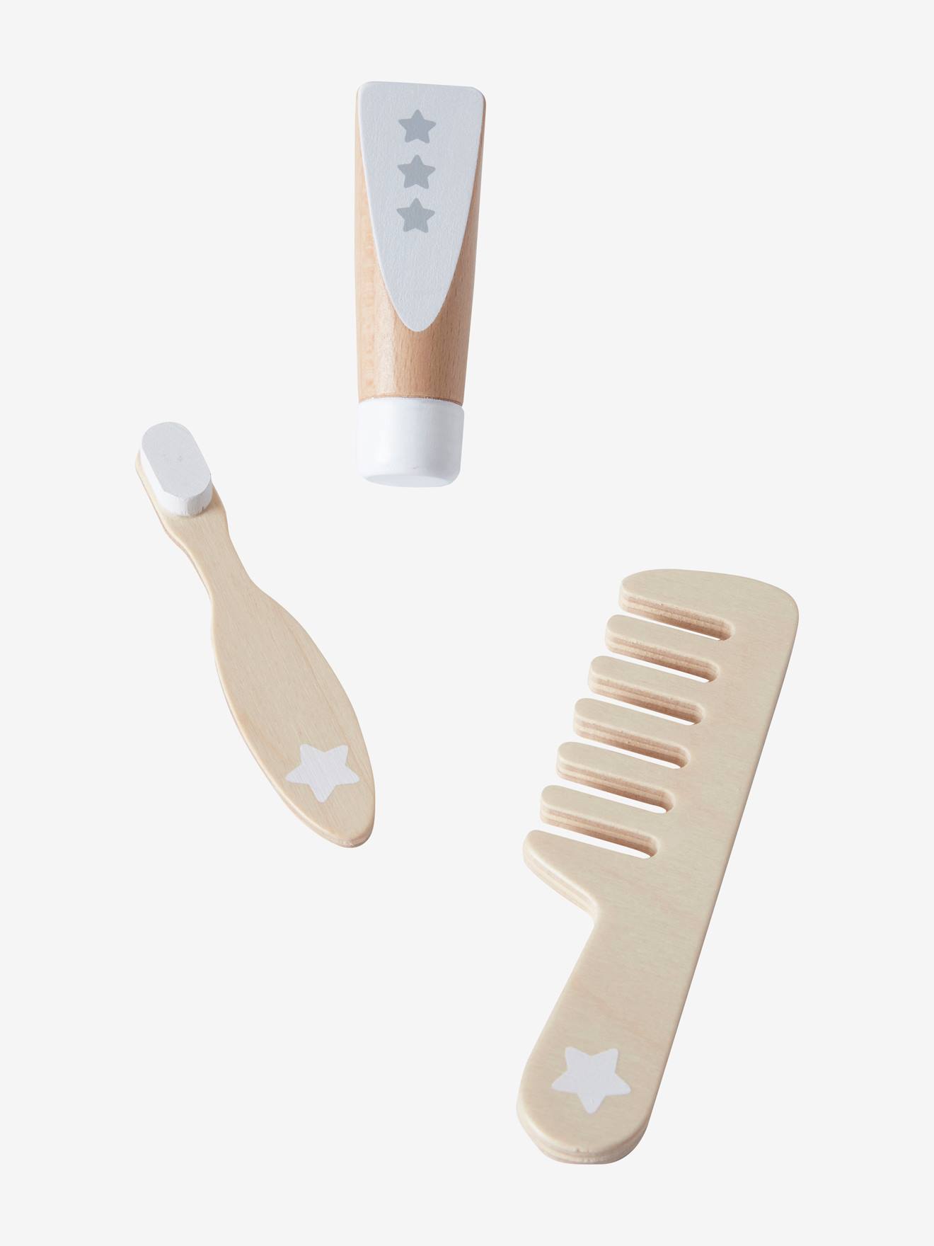 Set accessoires hygiène poupon en bois FSC® blanc (Vertbaudet) - Image 2
