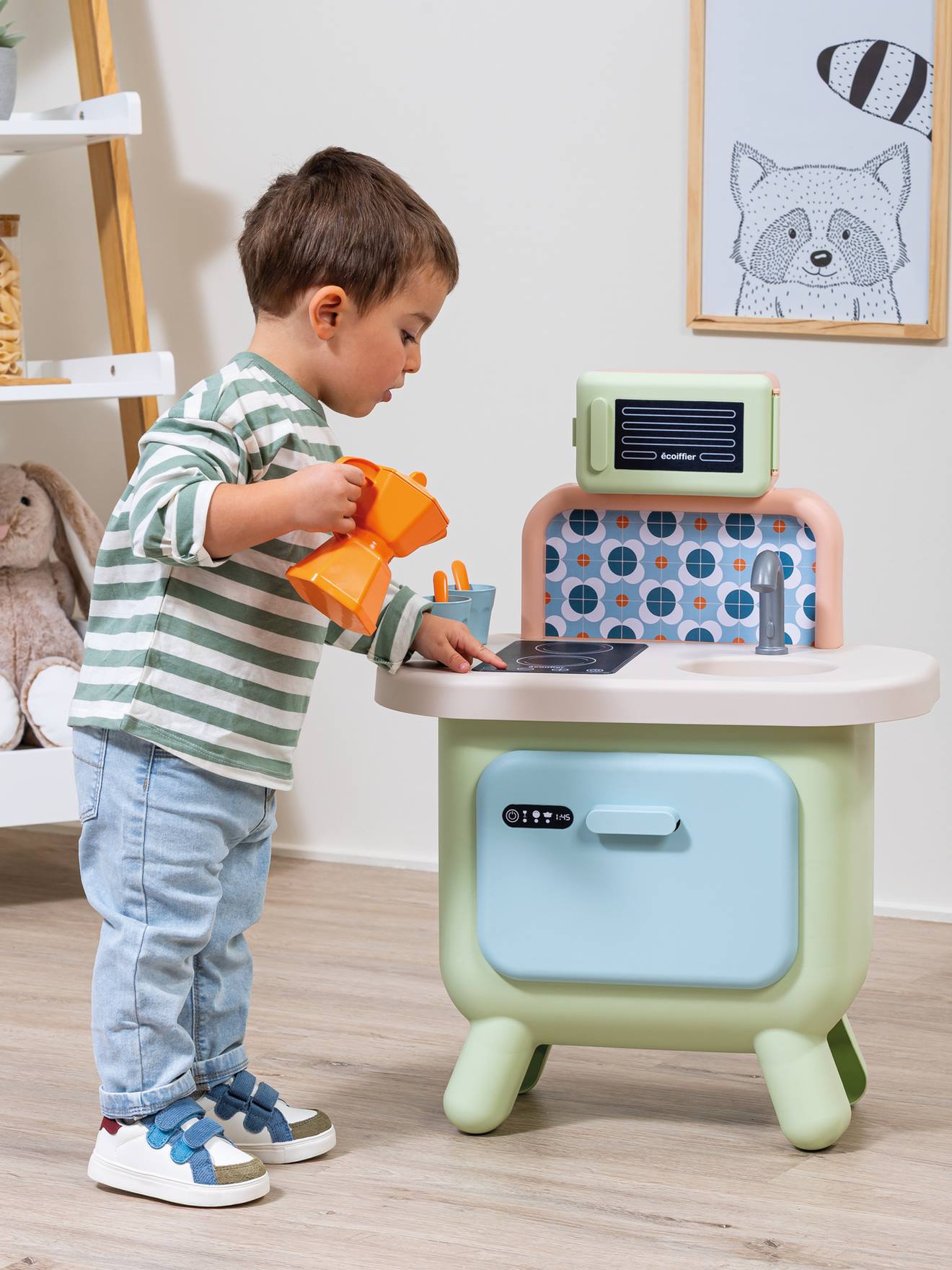 Cuisine lave-vaisselle multicolore