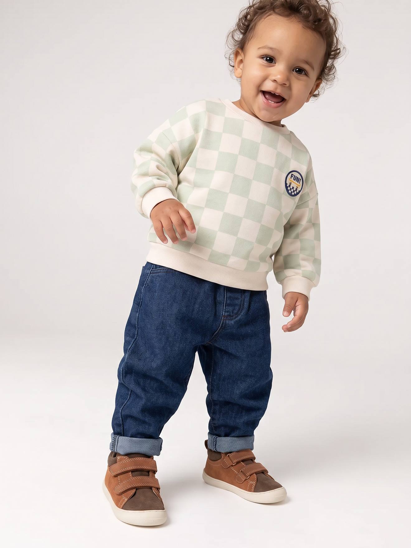 Jean denim bébé denim brut