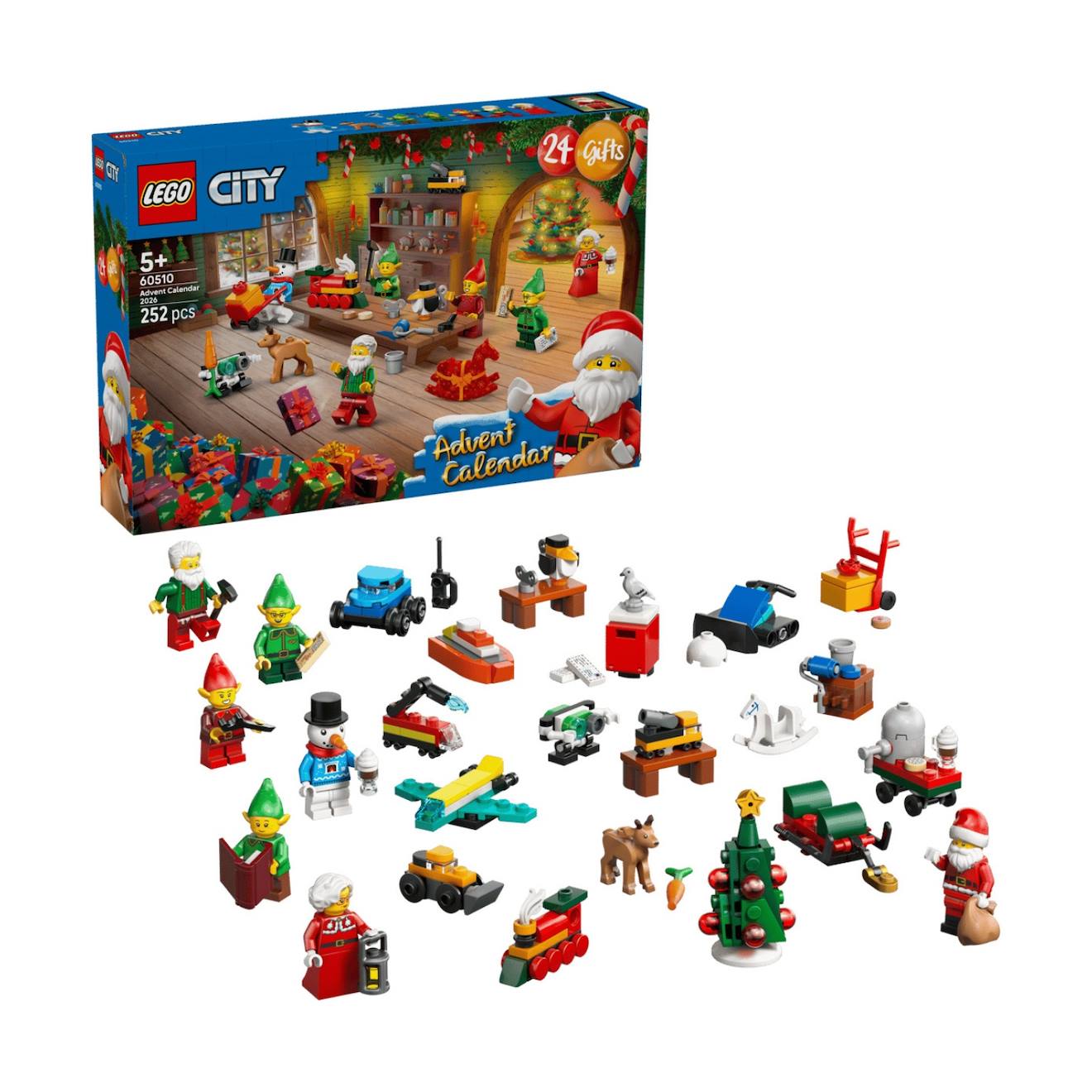 Calendrier De L'avent 2026 Lego® City 60510 - Dès 5 Ans Multicolore