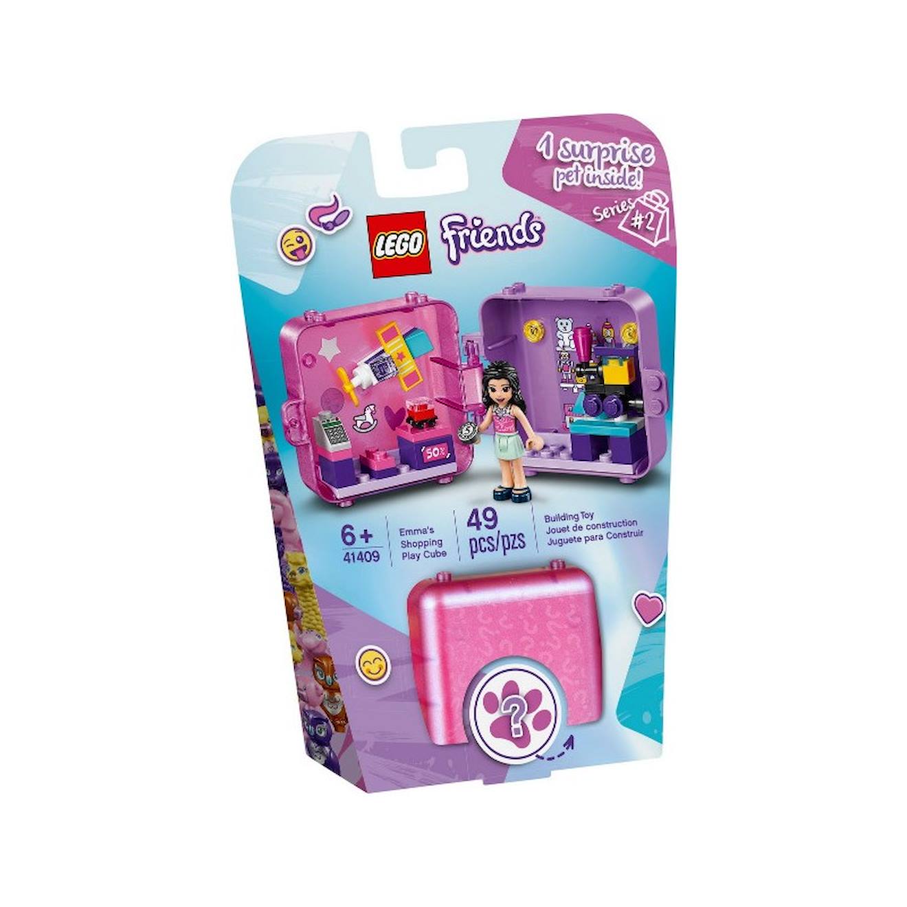 Lego Friends 41409 Le Cube De Jeu Shopping D’emma Multicolore
