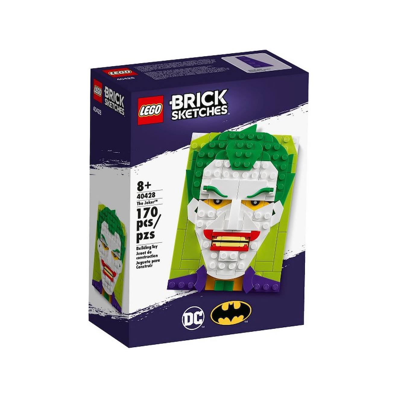 Lego Brick Sketches 40428 Le Joker Multicolore