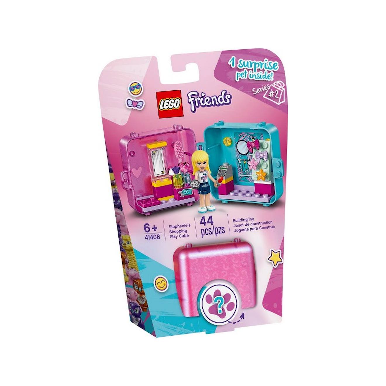 Lego Friends 41406 Le Cube De Jeu Shopping De Stéphanie Multicolore Lego Friends 41406 Le Cube De Jeu Shopping De Stéphanie Multicolore