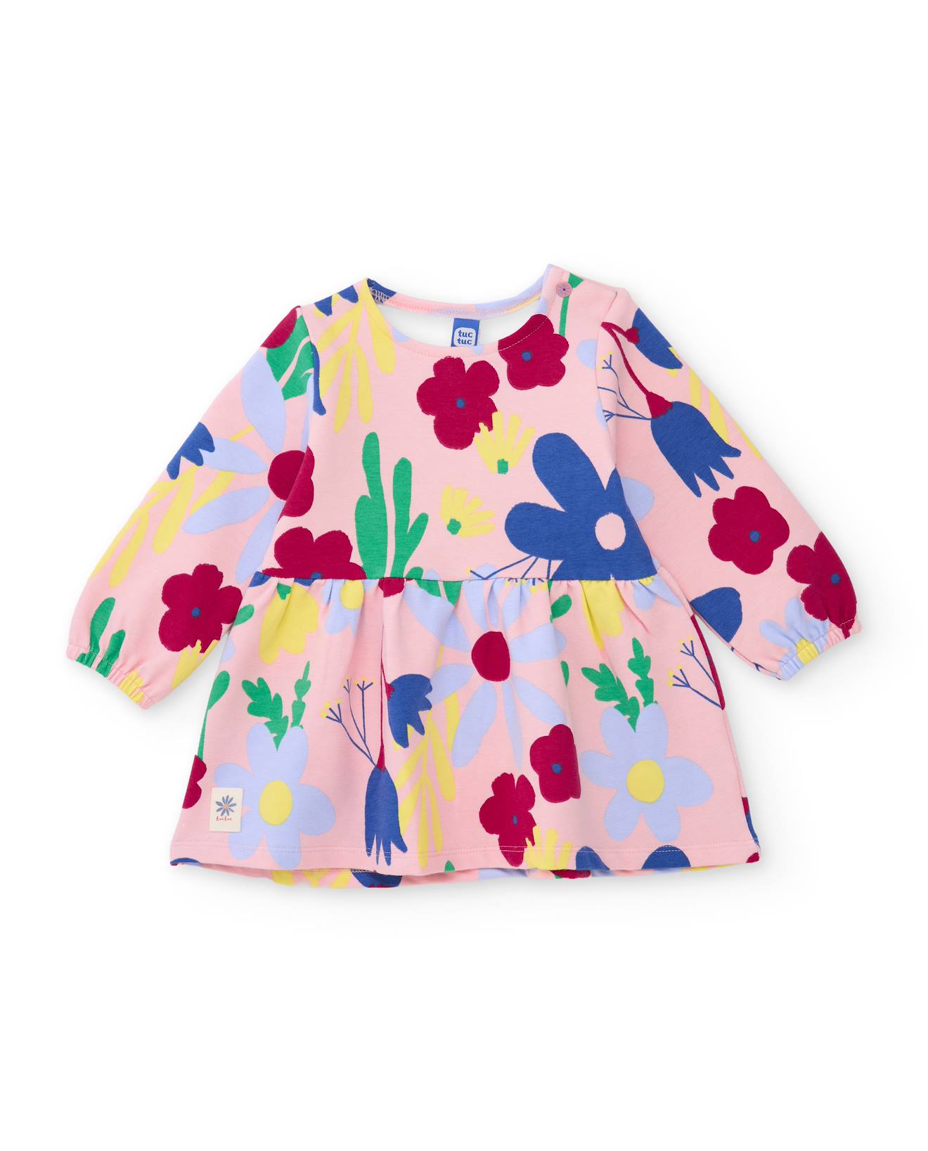 Robe Fille En Molleton À Imprimé Floral All-over Rose