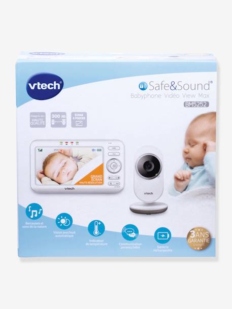 Babyphone vidéo Safe & Sound View Max BM5252 VTECH BLANC 2 - vertbaudet enfant 