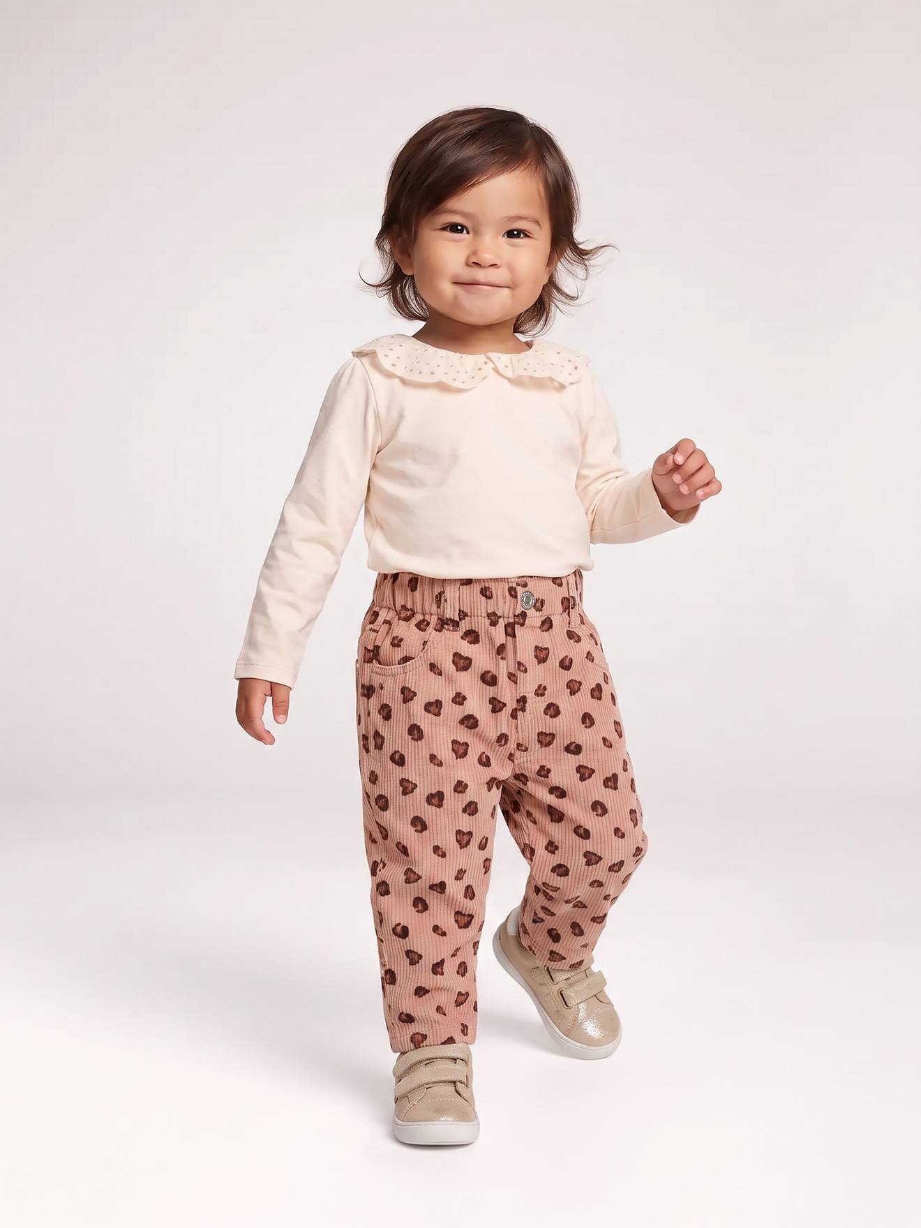 Pantalon bébé fille blush