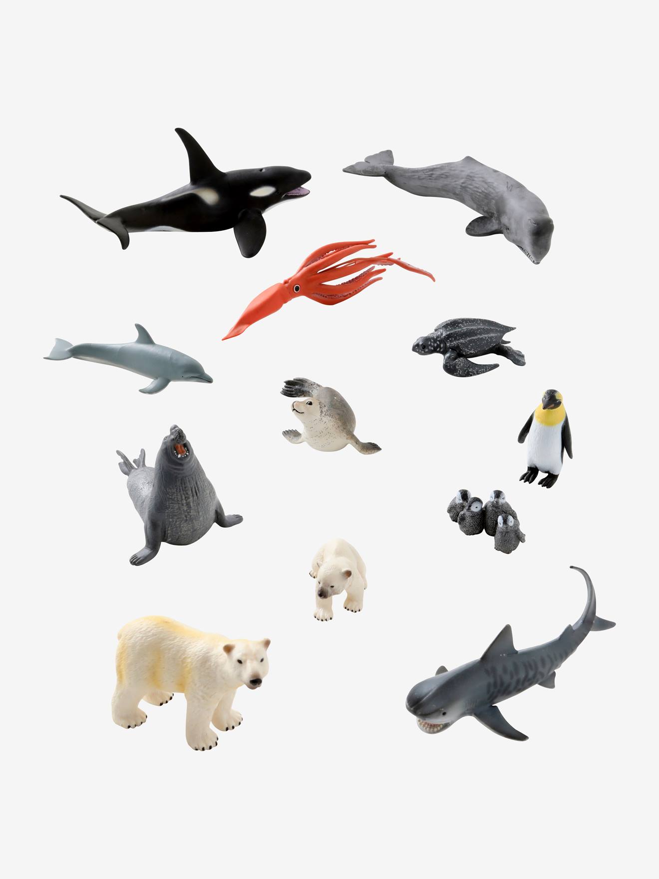 Figurines animaux multicolore