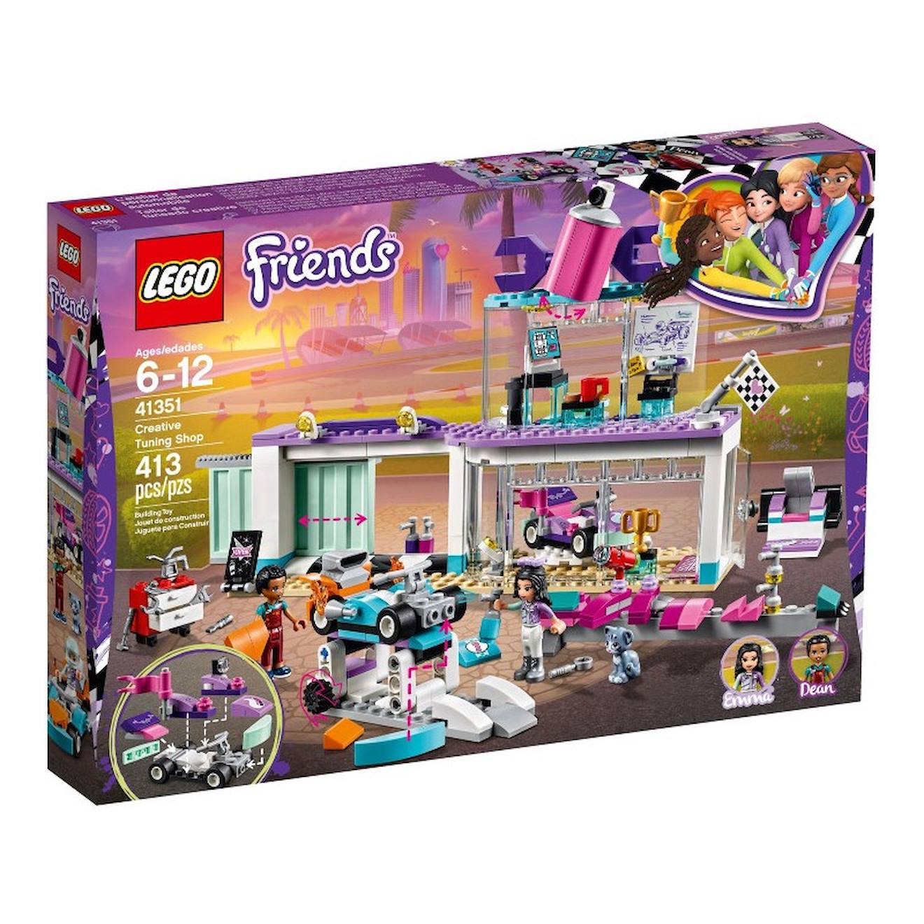 Lego Friends 41351 L’atelier De Customisation De Kart Multicolore