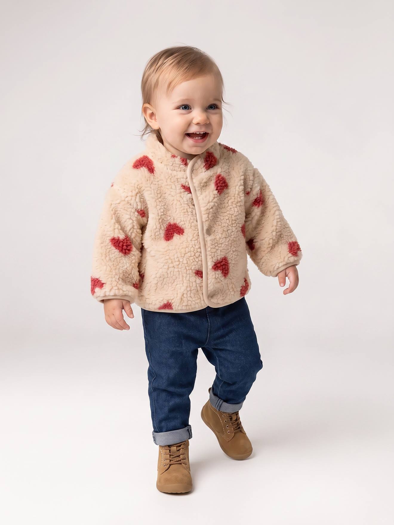 Blouson bébé fille beige