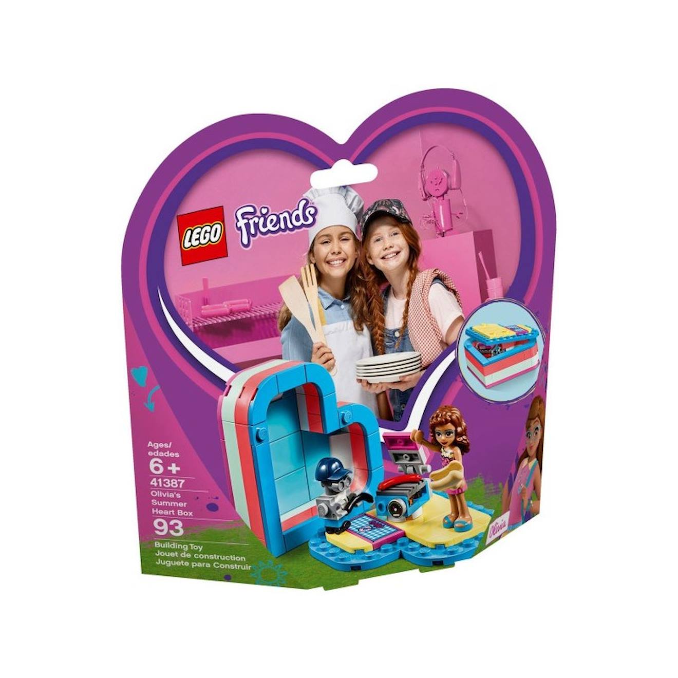 Lego Friends 41387 La Boîte Cœur D’été D’olivia Multicolore Lego Friends 41387 La Boîte Cœur D’été D’olivia Multicolore