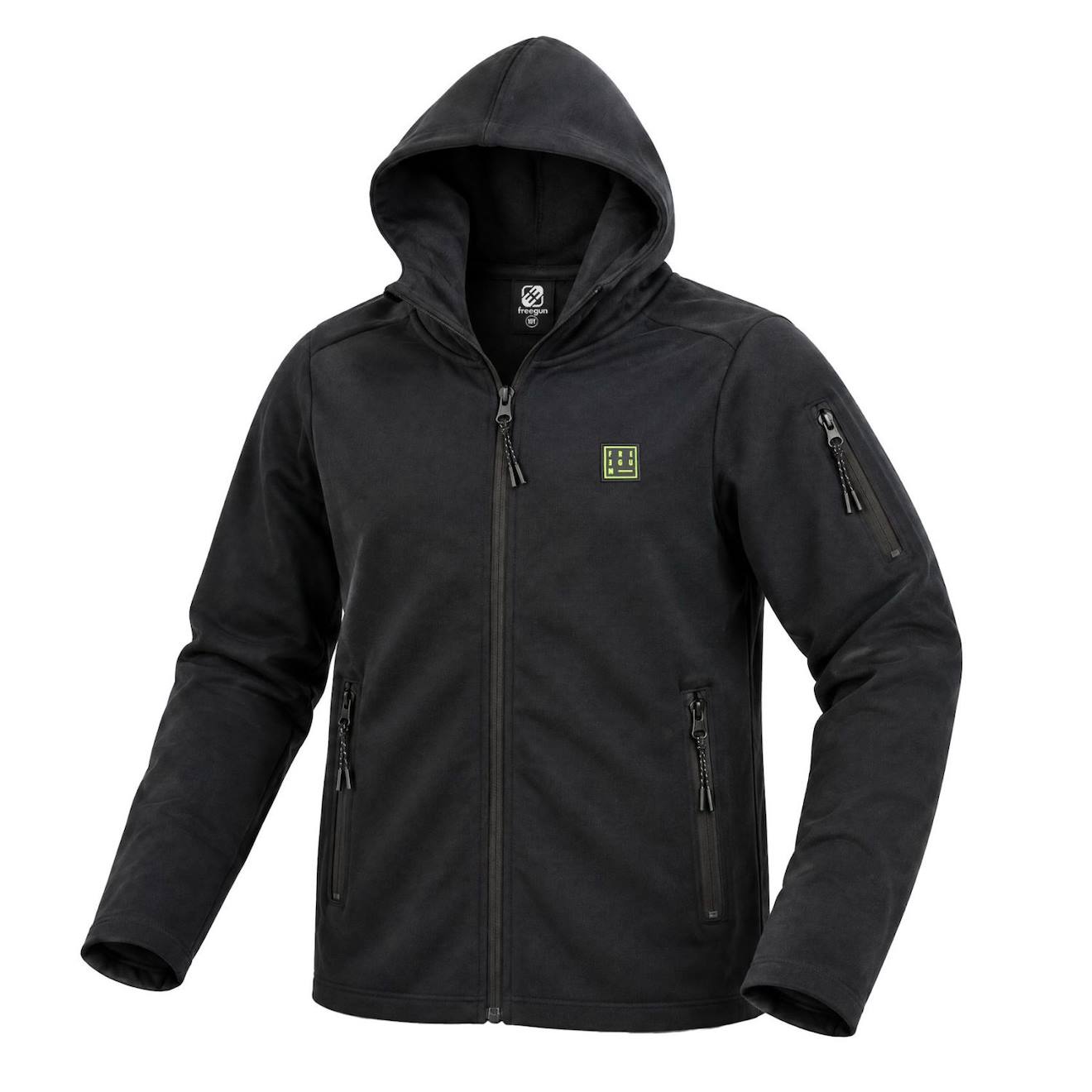 Sweat Zippé À Capuche Enfant Clyde Noir