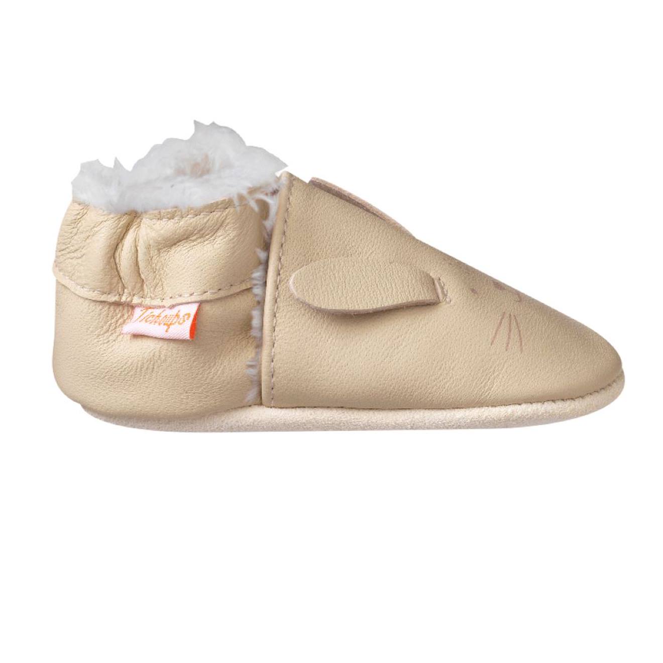 Chaussons Cuir Souple Marcelin Le Lapin Beige Chaussons Cuir Souple Marcelin Le Lapin Beige