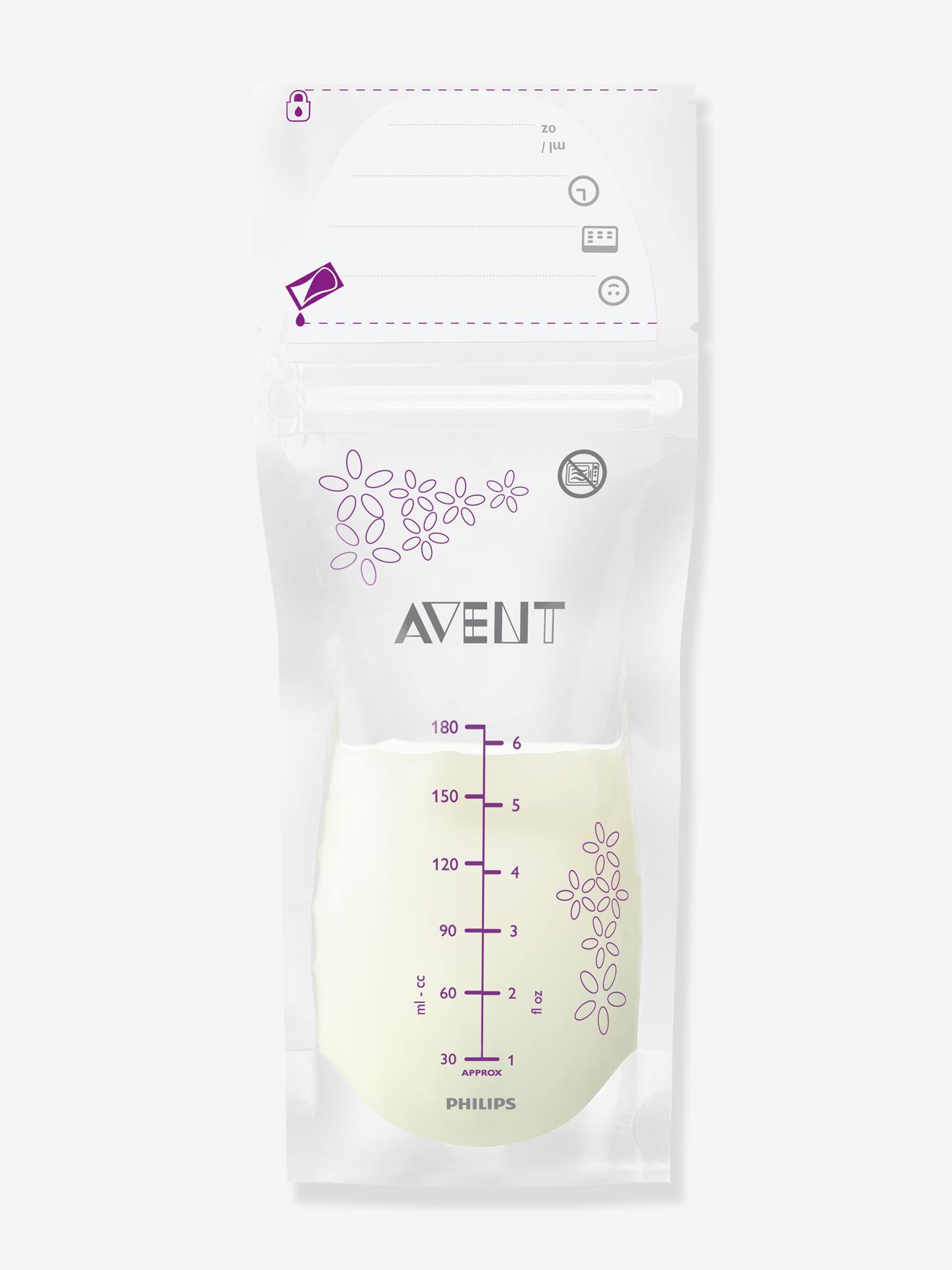 Lot 50 sachets conservation lait transparent