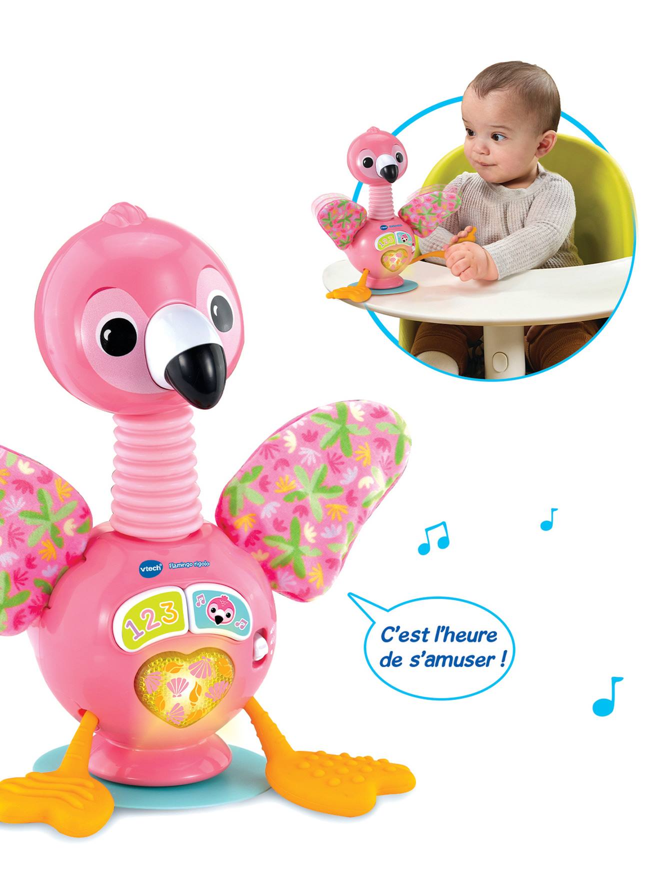 Flamingo rigolo rose
