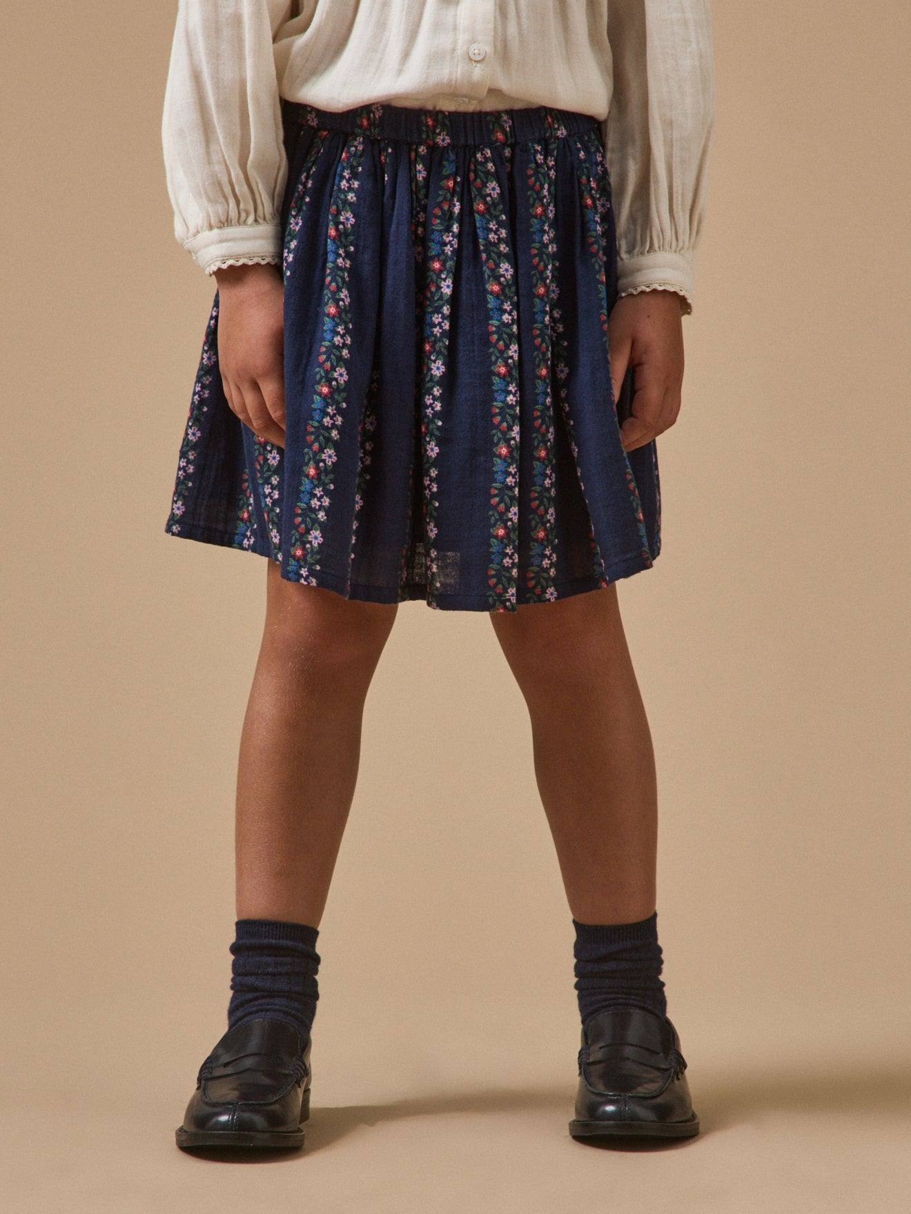 Jupe Gaze De Coton Fille Imprimé Romy Jupe Gaze De Coton Fille Imprimé Romy