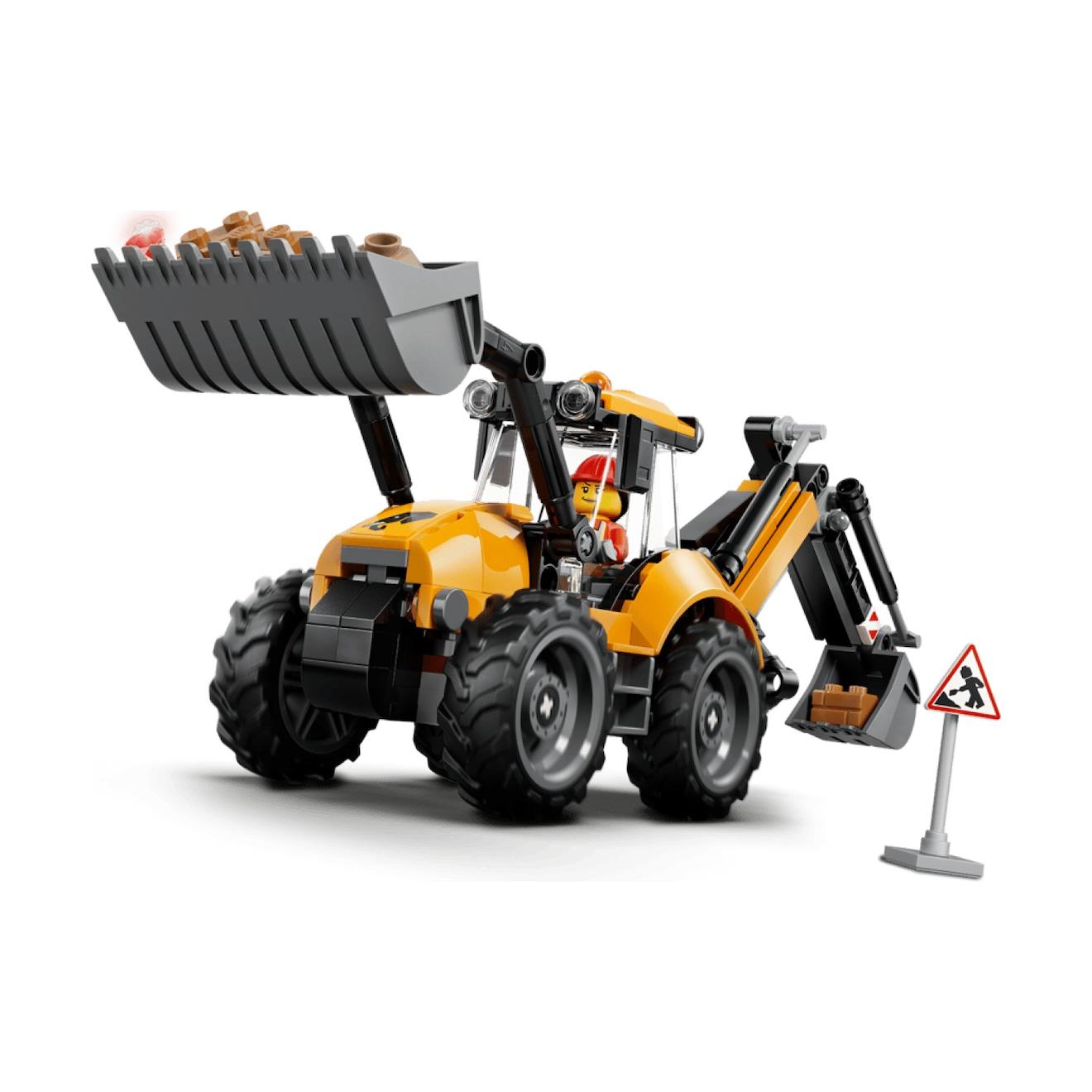 City Le Tractopelle Jaune 60480 Multicolore