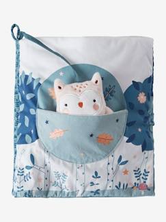 Jouet-Livre bébé d'éveil + peluches en velours Forêt enchantée