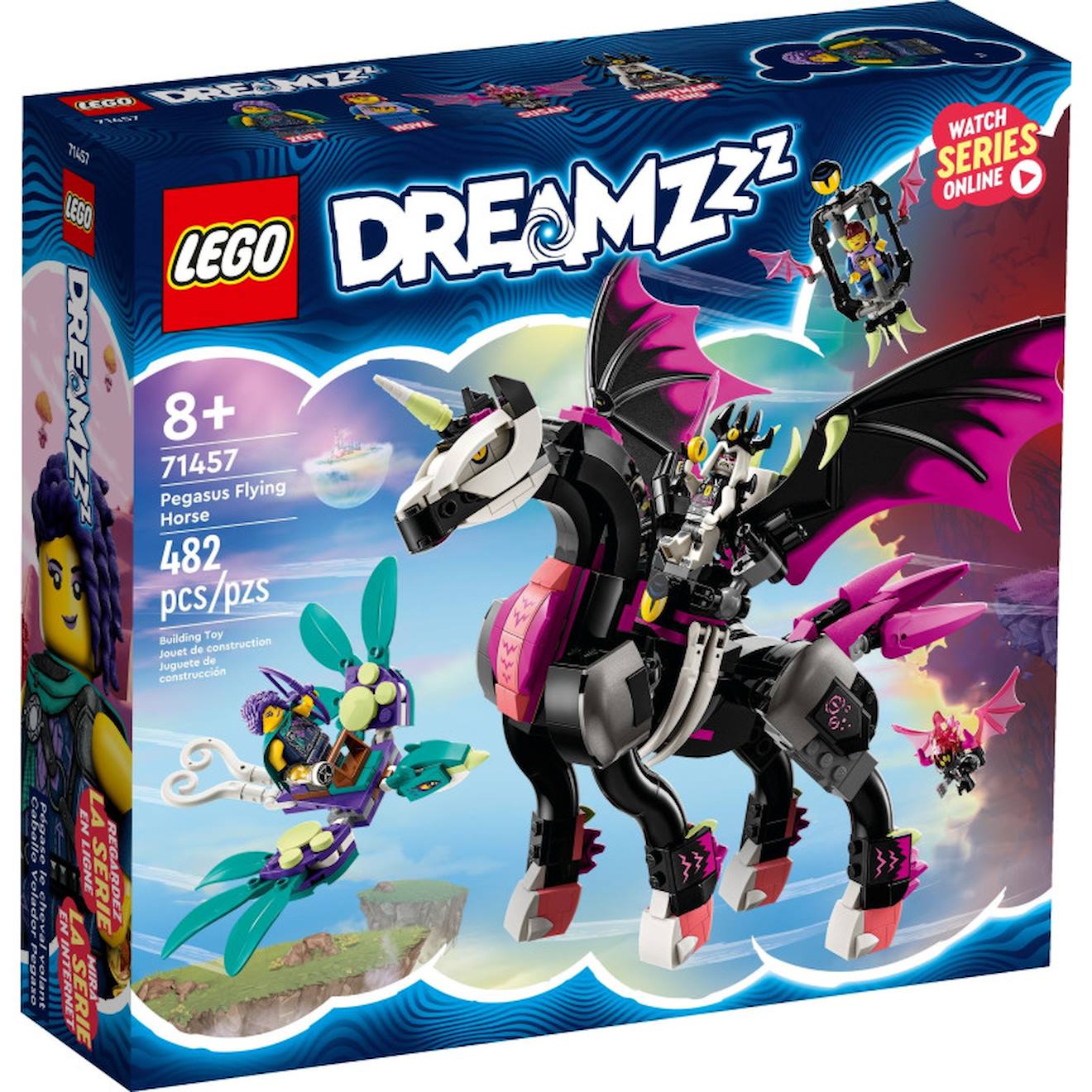 Lego Dreamzzz 71457 Pégase, Le Cheval Volant Multicolore Lego Dreamzzz 71457 Pégase, Le Cheval Volant Multicolore