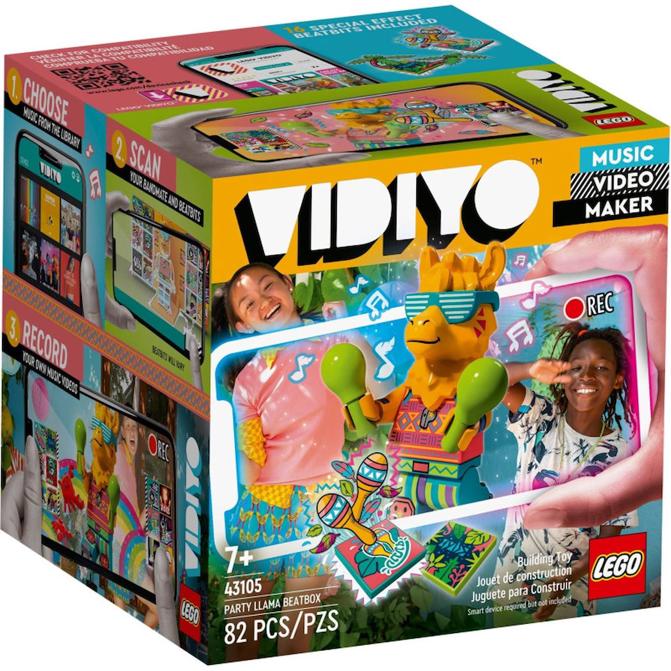 Lego Vidiyo 43105 Party Llama Beatbox Multicolore Lego Vidiyo 43105 Party Llama Beatbox Multicolore