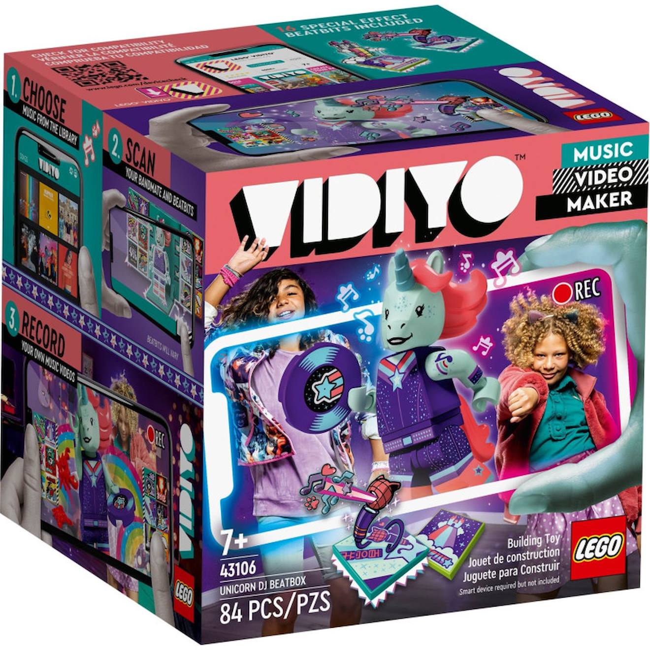 Lego Vidiyo 43106 Unicorn Dj Beatbox Multicolore Lego Vidiyo 43106 Unicorn Dj Beatbox Multicolore