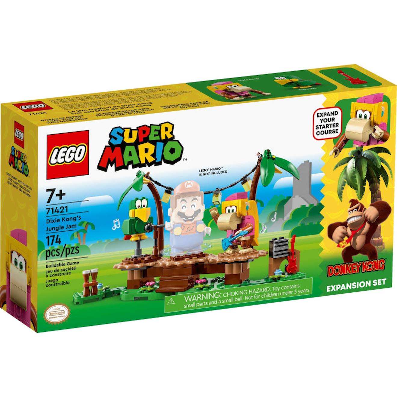 Lego Super Mario 71421 Ensemble D’extension Concert De Dixie Kong Dans La Jungle Multicolore