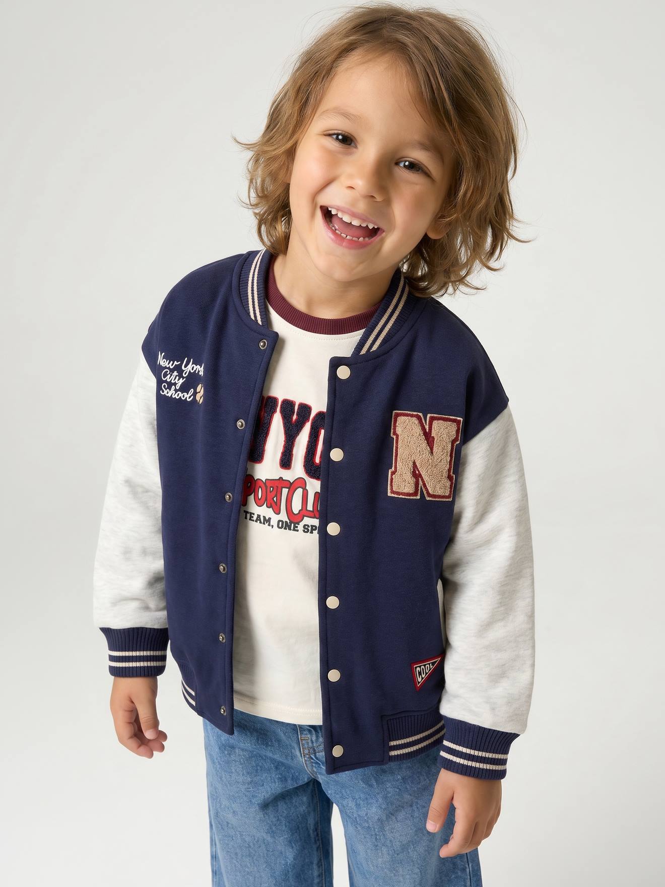 Sweat teddy garçon marine