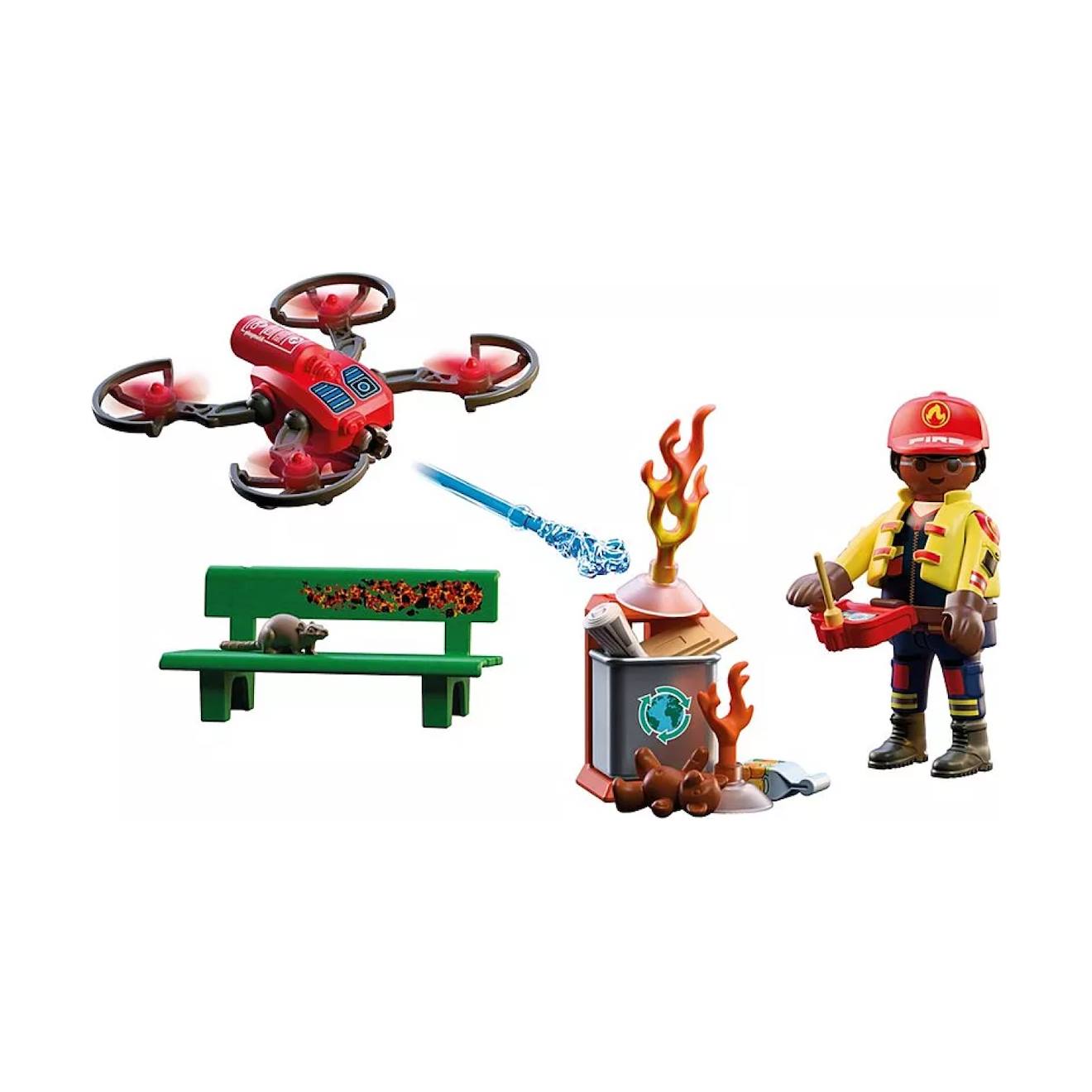 Drone De Pompiers Avec Flèches D'eau 72197 Multicolore