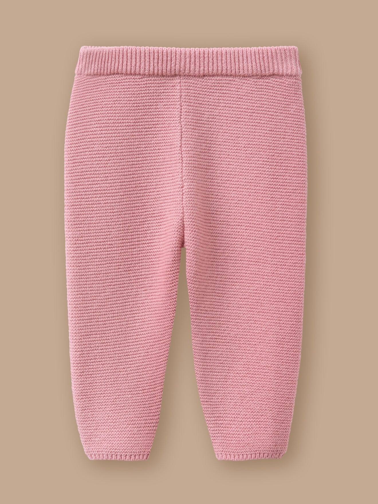 Legging Bébé En Coton Biologique Rose Fonce