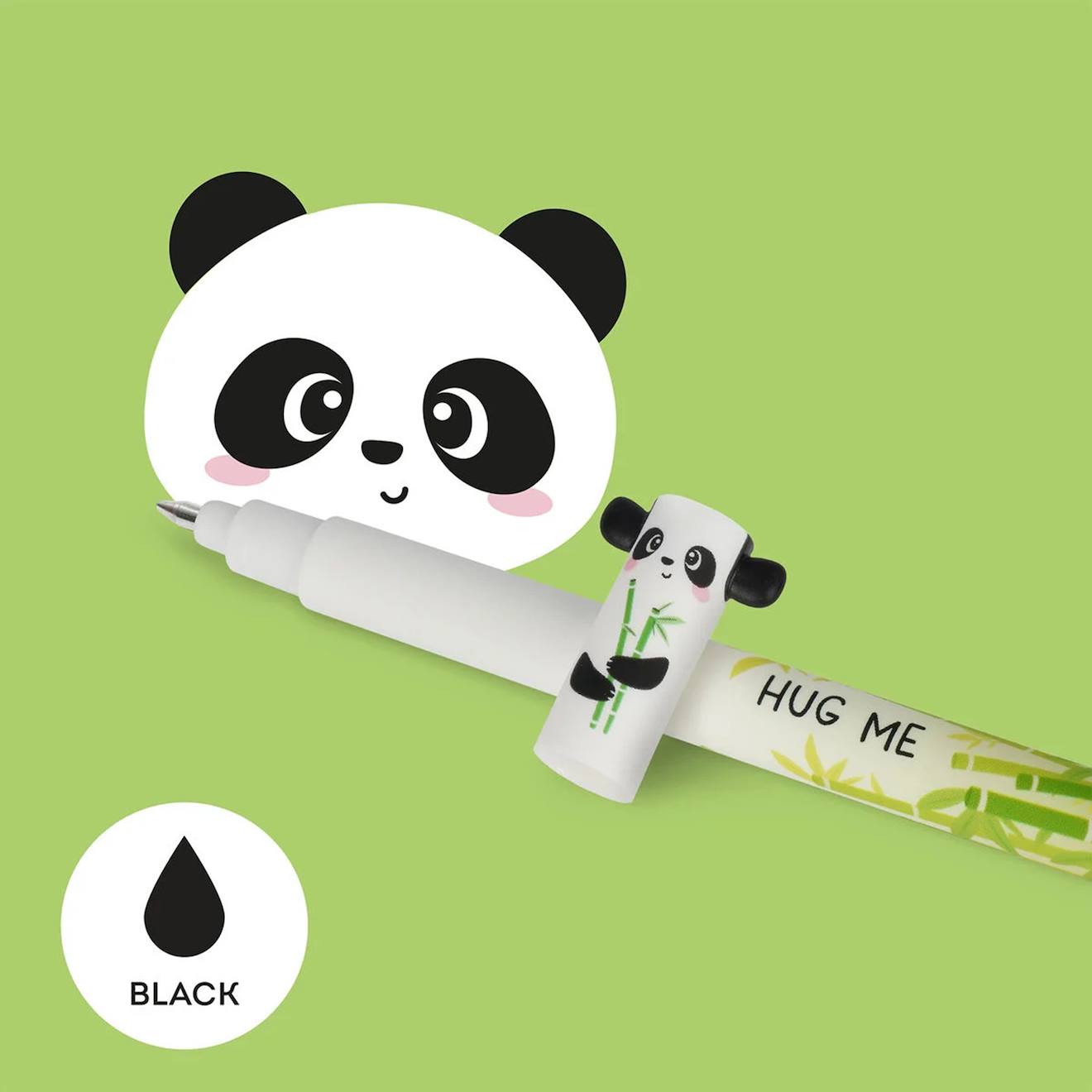 Stylo À Encre Gel Effaçable Panda Hug Me - Erasable Pen Noir