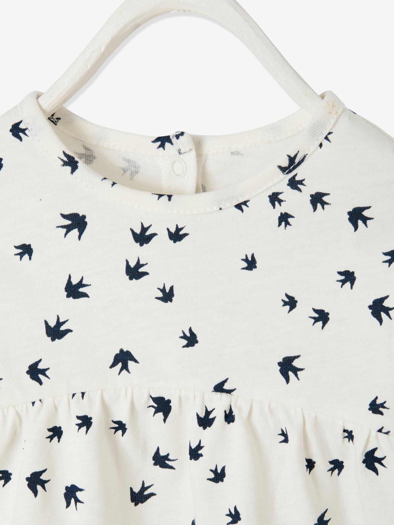 T-shirt imprimé bébé fille ivoire imprimé (Vertbaudet) - Image 1