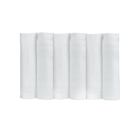 Trois Kilos Sept - Lot De 6 Langes Blanc